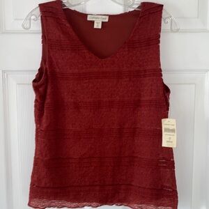 Coldwater Creek lace tank XS